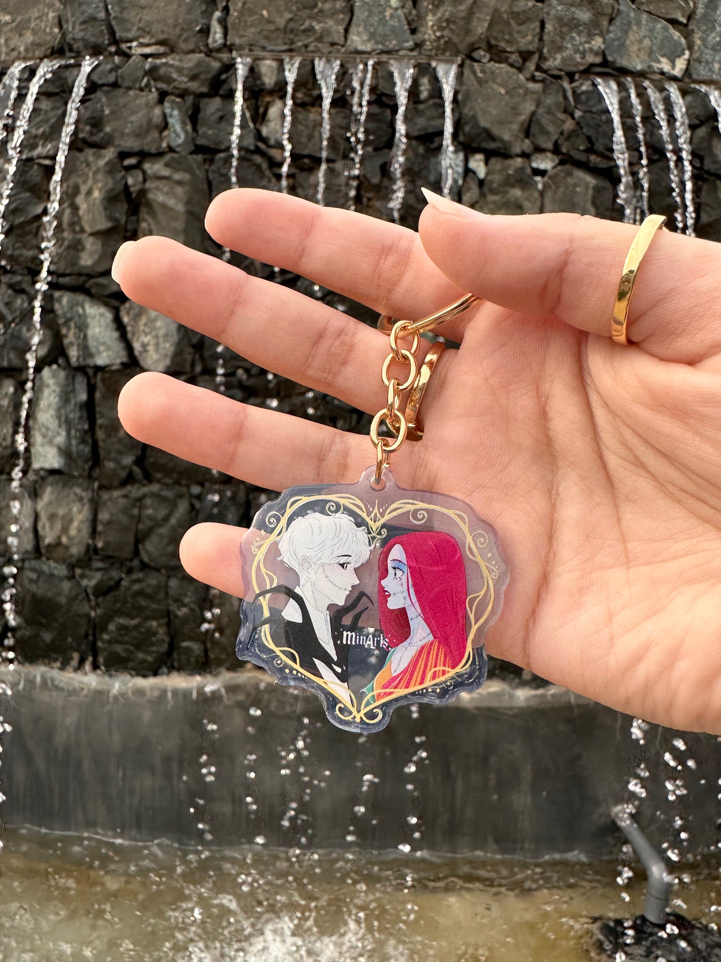 Jack And Sally Keychain