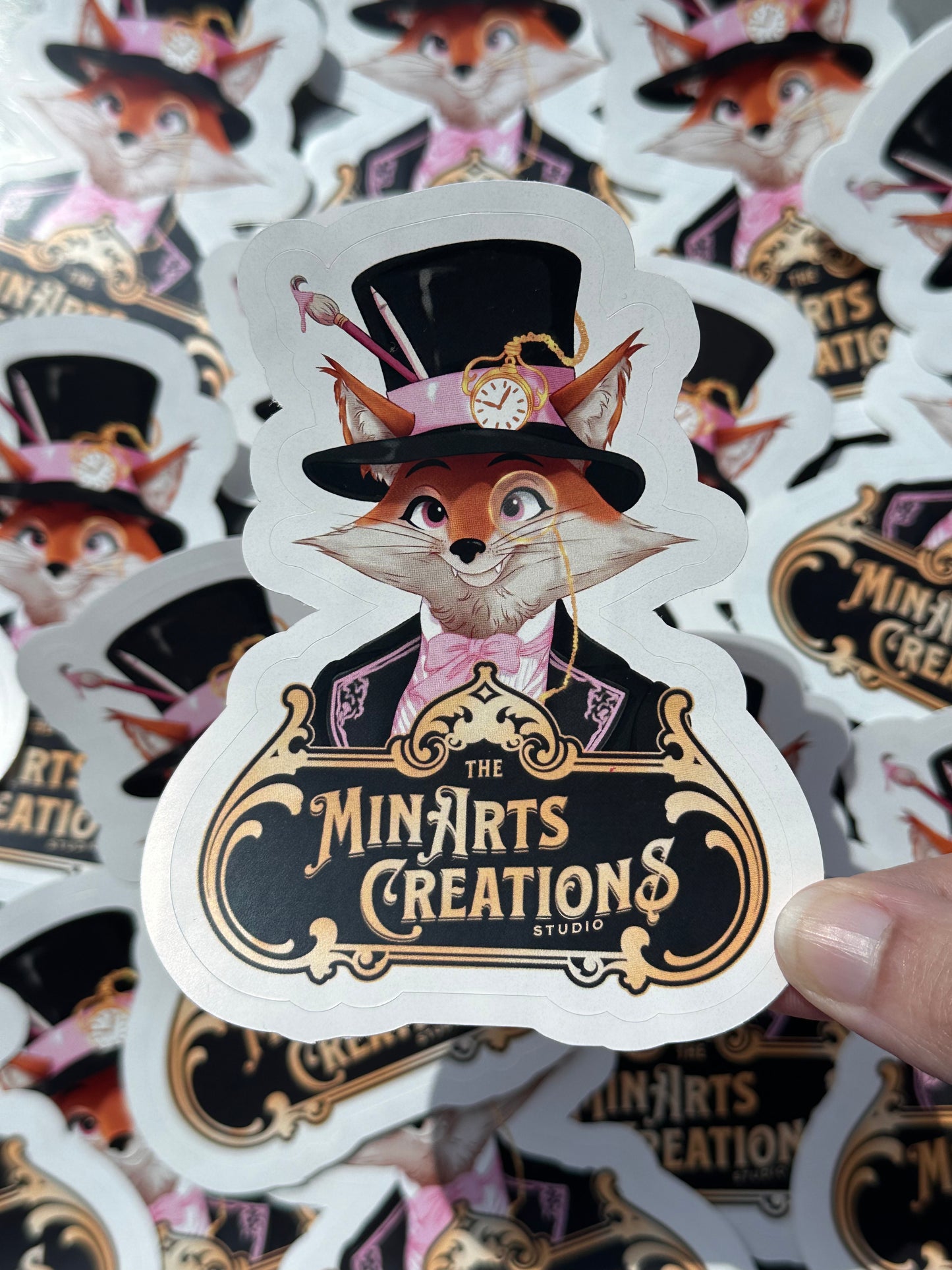 Sir Foxtails Stickers (The MinArtsCreations Studio Mascot)