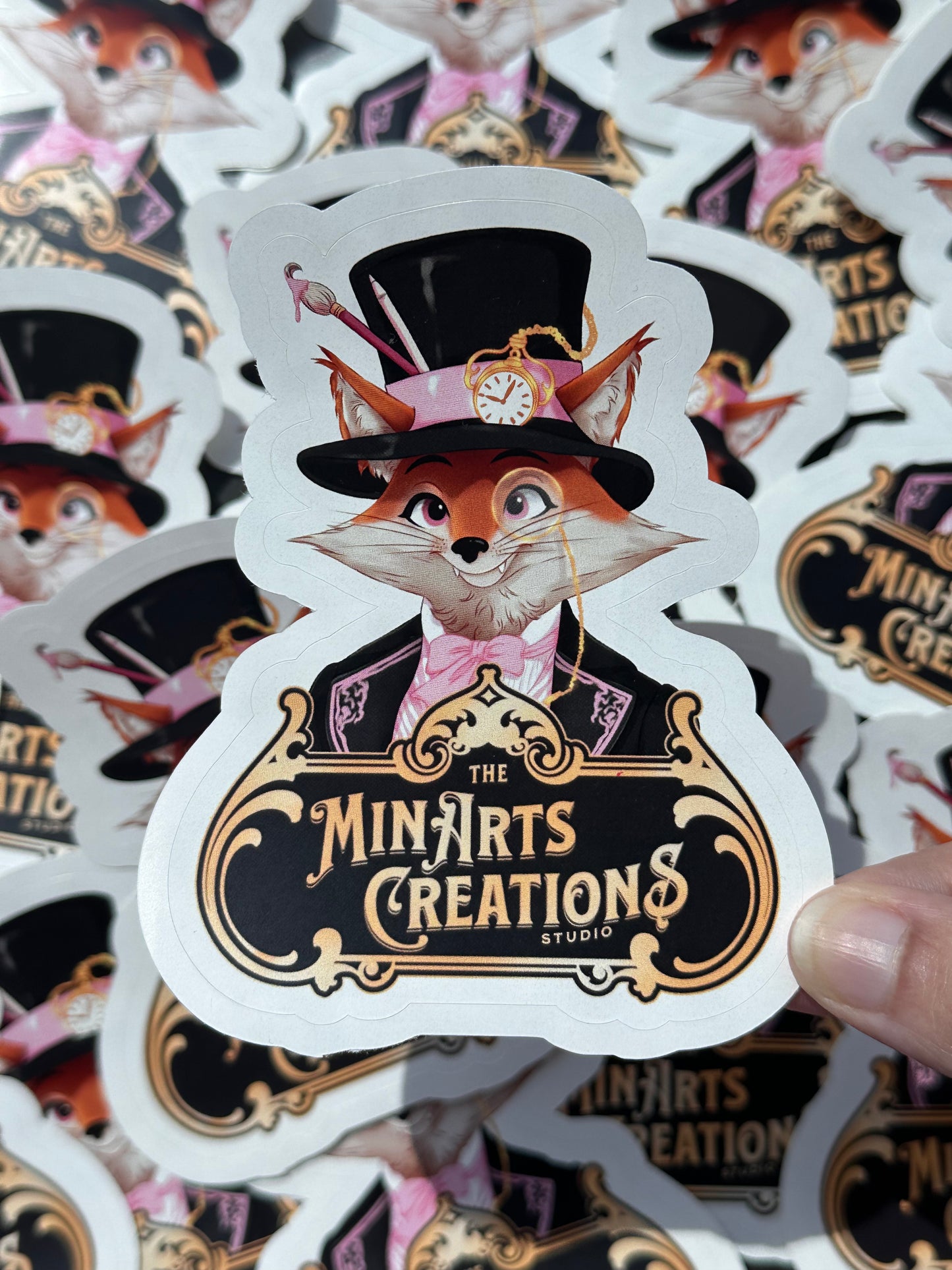 Sir Foxtails Stickers (The MinArtsCreations Studio Mascot)
