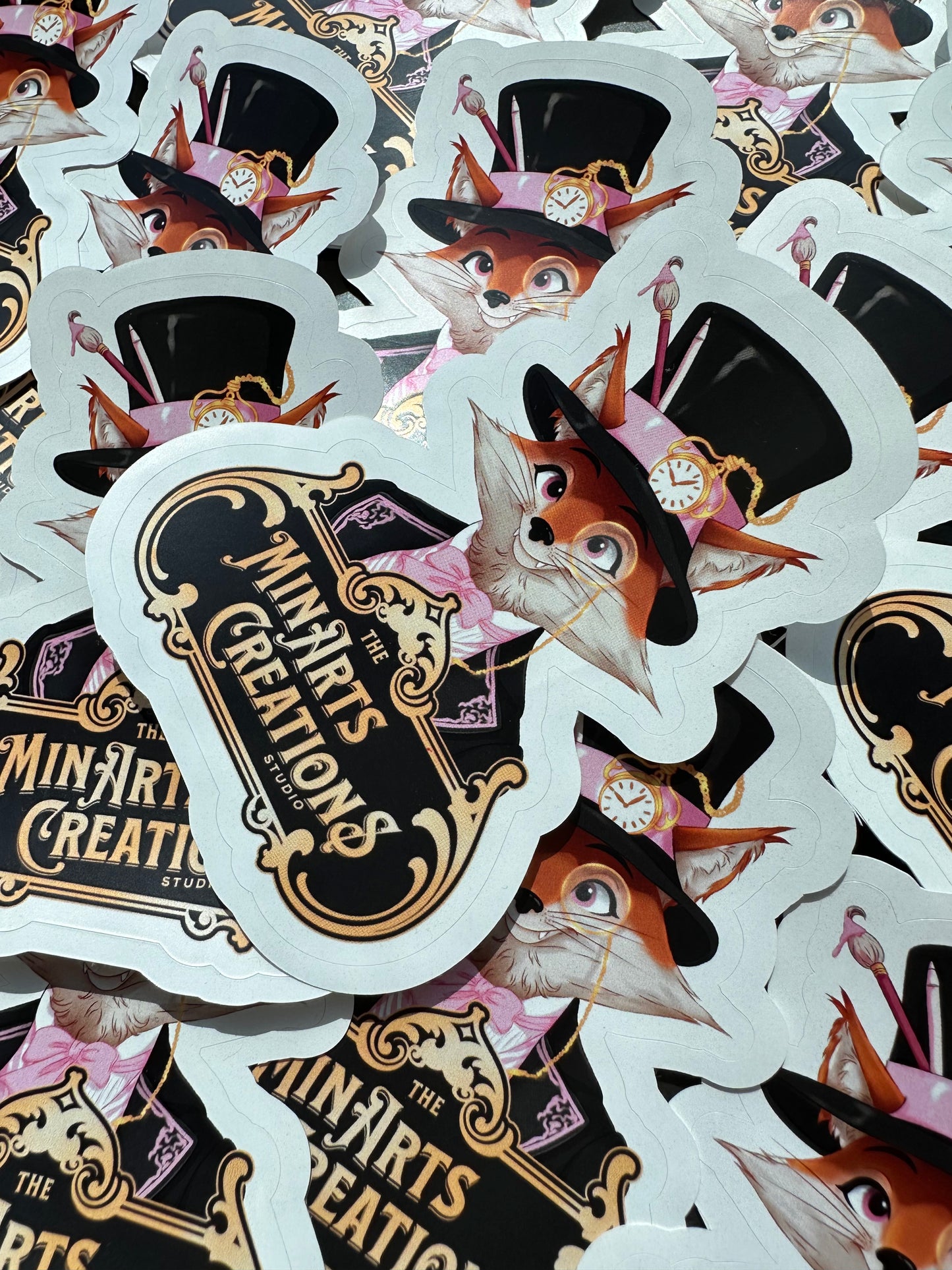 Sir Foxtails Stickers (The MinArtsCreations Studio Mascot)