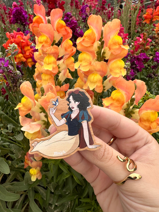 Fairest of Them All Wooden Pin