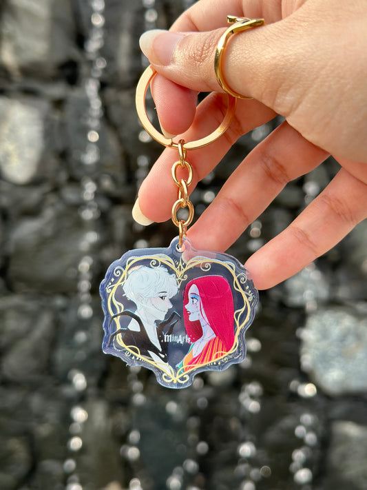Jack And Sally Keychain